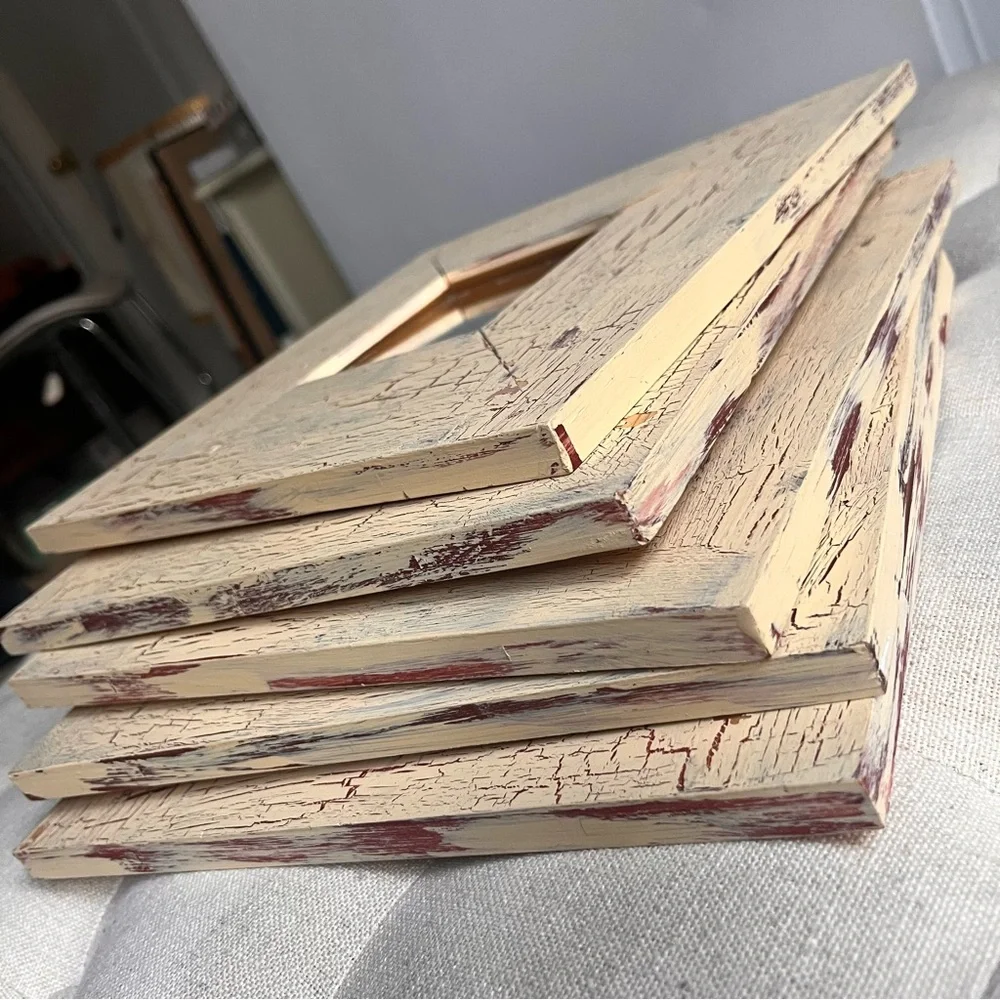 Set of 5 Shabby Chic Square MIRRORS 10